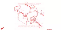 COUVERCLE GAUCHE pour Honda BIG ONE 1000 de 1993