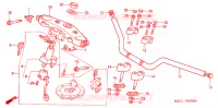 GUIDON   TE DE FOURCHE pour Honda BIG ONE 1000 de 1993