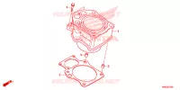 CYLINDRE pour Honda FOURTRAX 500 FOREMAN RUBICON 4X4 AT IRS DCT de 2017