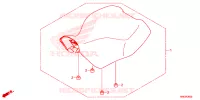 SELLE pour Honda FOURTRAX 500 FOREMAN RUBICON 4X4 AT IRS DCT de 2017