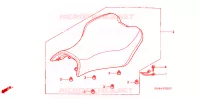 SELLE pour Honda FOURTRAX 650 RINCON de 2005