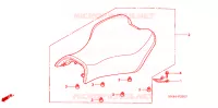 SELLE pour Honda FOURTRAX 650 RINCON GPS de 2004