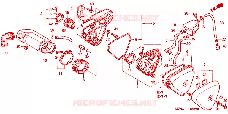 FILTRE A AIR Honda MOTO 600 SHADOW 2002  VT600CD2