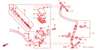 MAITRE CYLINDRE DE FREIN AVANT pour Honda SHADOW VT 750 SPIRIT D de 2001