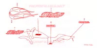 AUTOCOLLANTS pour Honda SHADOW VT 750 SPIRIT D de 2006