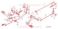 PEDALE pour Honda SHADOW VT 750 SPIRIT D de 2003