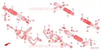 REPOSE PIED pour Honda SHADOW VT 750 SPIRIT D de 2003
