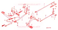 PEDALE pour Honda SHADOW VT 750 SPIRIT D de 2003