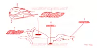 AUTOCOLLANTS pour Honda SHADOW VT 750 SPIRIT D de 2006