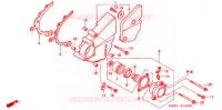 COUVERCLE GAUCHE pour Honda VTR 1000 FIRE STORM de 2003