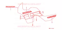 AUTOCOLLANTS pour Honda TRANSALP 600 de 1989