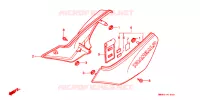 COUVERCLES LATERAUX pour Honda TRANSALP 600 de 1989