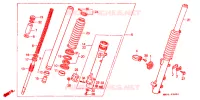 FOURCHE pour Honda TRANSALP 600 de 1989