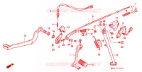 PEDALE pour Honda TRANSALP 600 de 1989