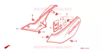 COUVERCLES LATERAUX pour Honda TRANSALP 600 de 1990