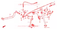 PEDALE pour Honda TRANSALP 600 de 1990