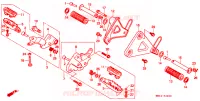 REPOSE PIED pour Honda TRANSALP 600 de 1990