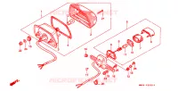 FEU ARRIERE pour Honda TRANSALP 600 de 1990