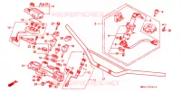 GUIDON pour Honda TRANSALP 600 de 1990