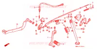 PEDALE pour Honda TRANSALP 600 de 1990
