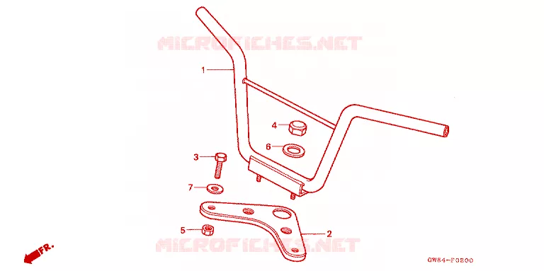 GUIDON Honda MOTO 50 Z50 1994  Z50RR