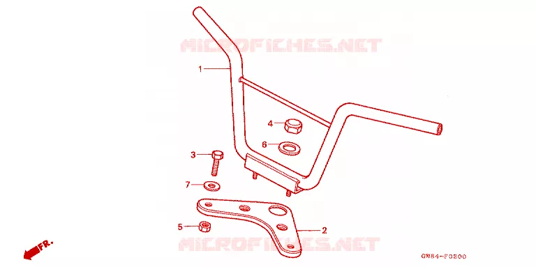GUIDON Honda MOTO 50 Z50 1995  Z50RS