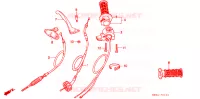 LEVIER DE GUIDON   COMMODO pour Honda Z 50 R de 1998