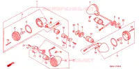 CLIGNOTANT pour Honda VT 1100 SHADOW de 1995