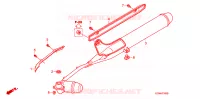 ECHAPPEMENT pour Honda LITTLE CUB 50 de 2017