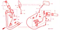 COMMODO   LEVIER   CABLE pour Honda VALKYRIE 1500 F6C TOURER de 1999