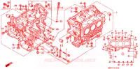 BLOC CYLINDRES pour Honda GL 1500 GOLD WING SE de 1990