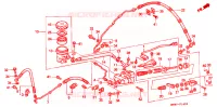 MAITRE CYLINDRE DE FREIN ARRIERE pour Honda GL 1500 GOLD WING SE de 1990