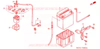 BATTERIE pour Honda CB 750 NIGHTHAWK de 2002