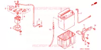 BATTERIE pour Honda CB 750 BLACK de 1992