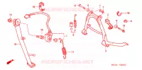BEQUILLE pour Honda CB 750 BLACK de 1992