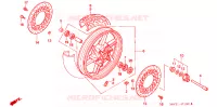 ROUE AVANT pour Honda CB 750 BLACK de 1992