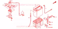 BATTERIE pour Honda CB 750 Driving School de 2000