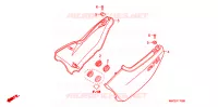 COUVERCLES LATERAUX pour Honda CB 750 Driving School de 2000