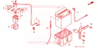 BATTERIE pour Honda CB 750 NIGHTHAWK de 1992
