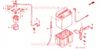 BATTERIE pour Honda CB 750 NIGHTHAWK de 1994