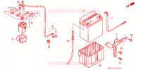 BATTERIE pour Honda CB 750 NIGHTHAWK de 1995