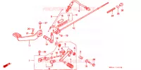 PEDALE pour Honda CB 750 NIGHTHAWK de 1995