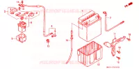 BATTERIE pour Honda CB 750 NIGHTHAWK de 1995