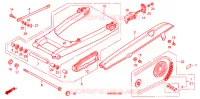 BRAS OSCILLANT pour Honda CB 750 NIGHTHAWK de 1995