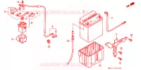 BATTERIE pour Honda CB 750 NIGHTHAWK de 1996