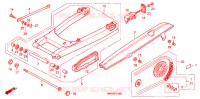 BRAS OSCILLANT pour Honda CB 750 NIGHTHAWK de 1996