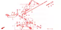 PEDALE pour Honda CB 750 NIGHTHAWK de 1996