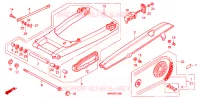 BRAS OSCILLANT pour Honda CB 750 NIGHTHAWK de 1997