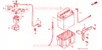 BATTERIE pour Honda CB 750 NIGHTHAWK de 1998