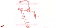 BEQUILLE LATERALE pour Honda CB 750 NIGHTHAWK de 1998